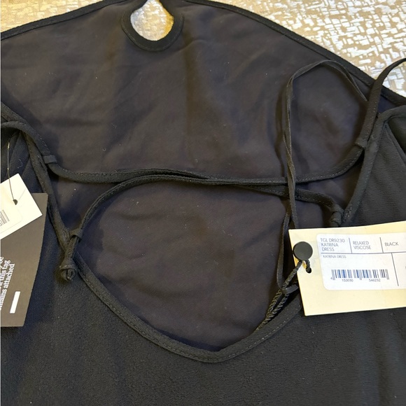 NWT Three Graces London Katrina Jersey maxi  Dress, black in size 6. - Picture 11 of 13
